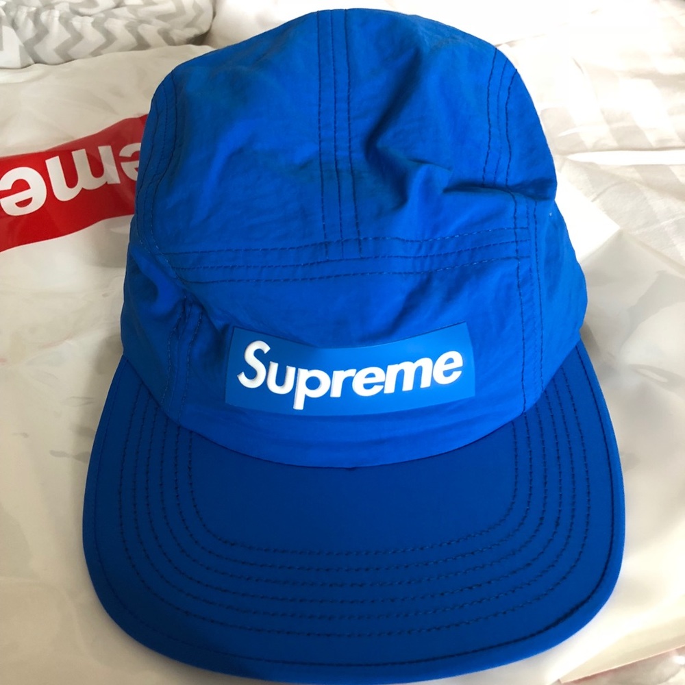 Supreme raised logo patch camp cap